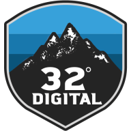 32 degrees digital logo