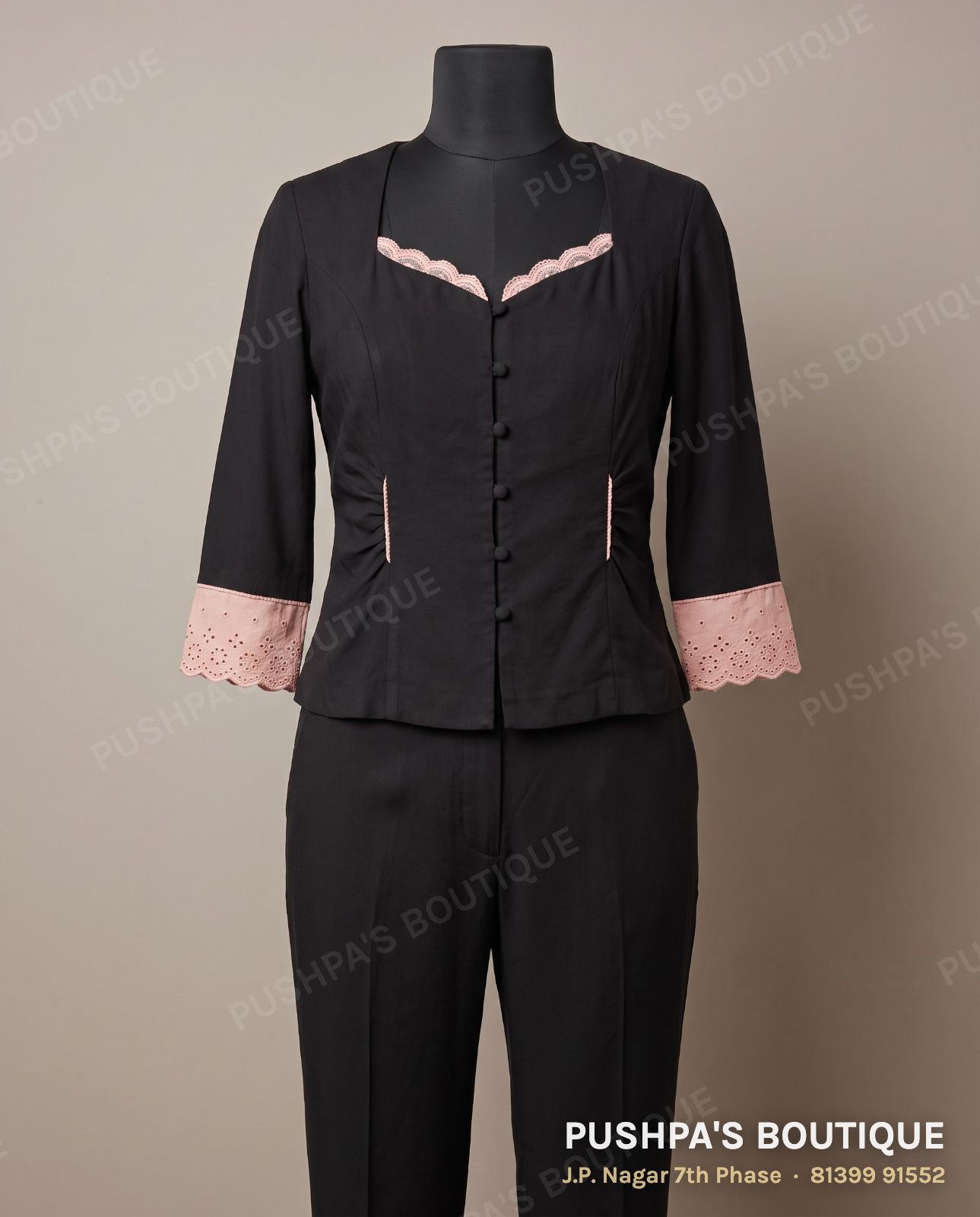 Western outfit PB-015, sweetheart neck, three quarter sleeve