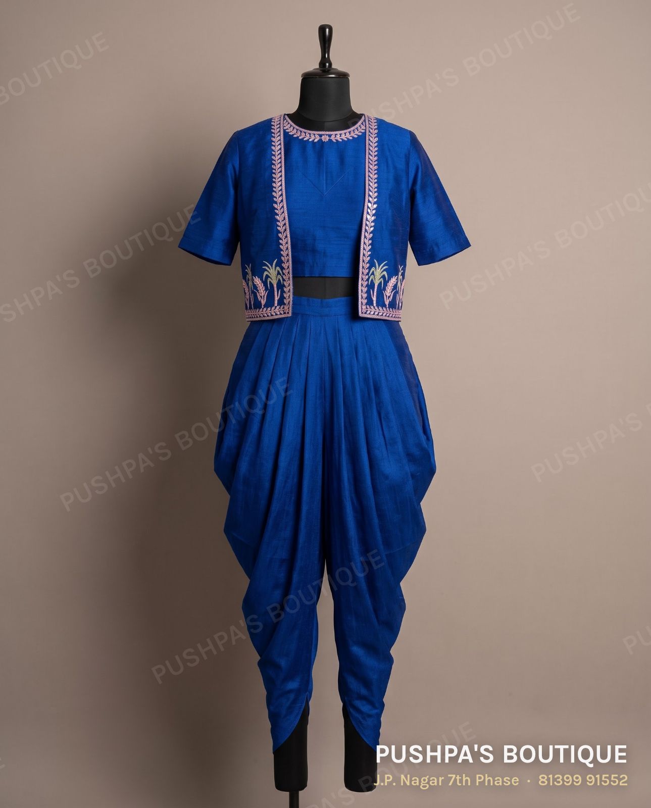 Indo-western outfit PB-016, round neck, short sleeve