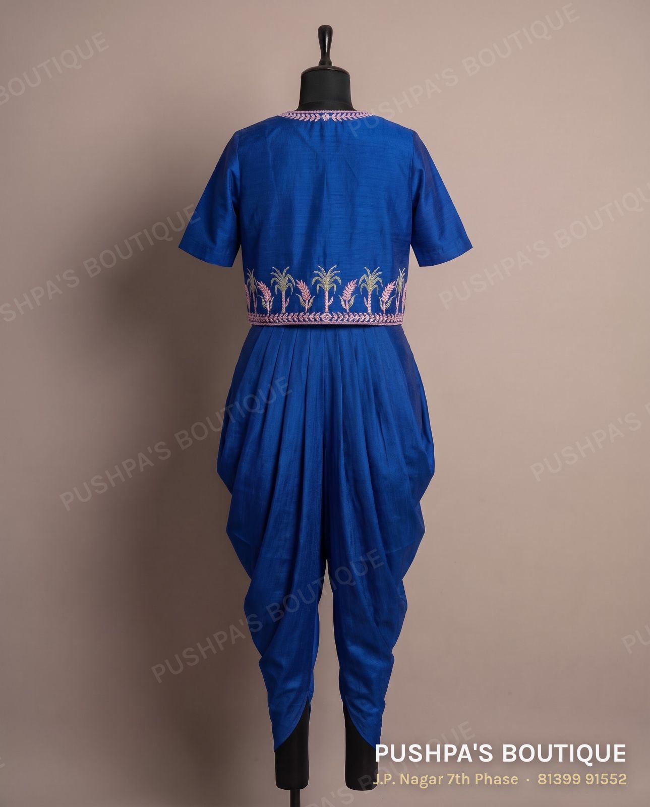 Indo-western outfit PB-016, round neck, short sleeve, photo 2