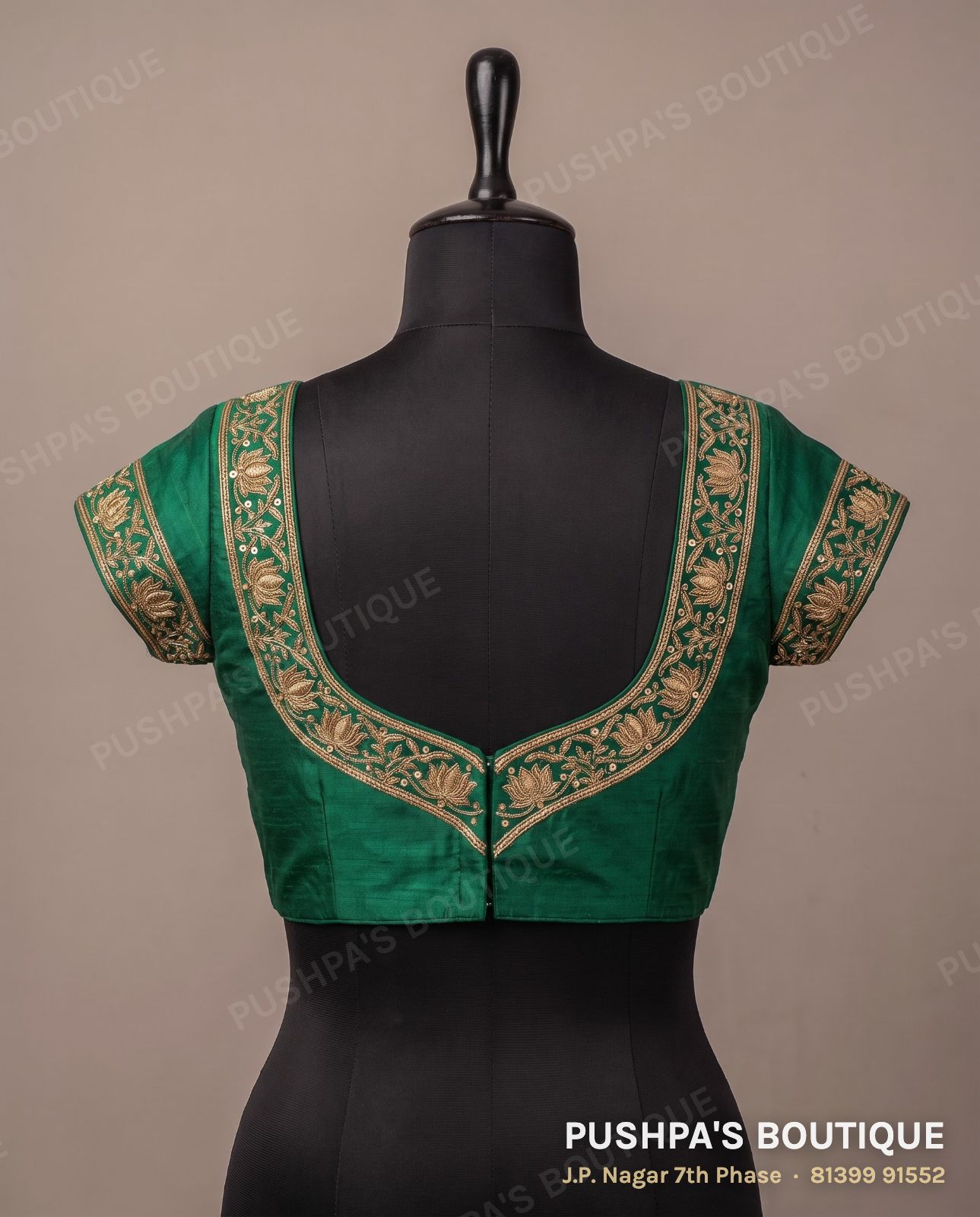 Princess cut blouse with pads PB-053, sweetheart neck, deep U back, cap sleeve, photo 2