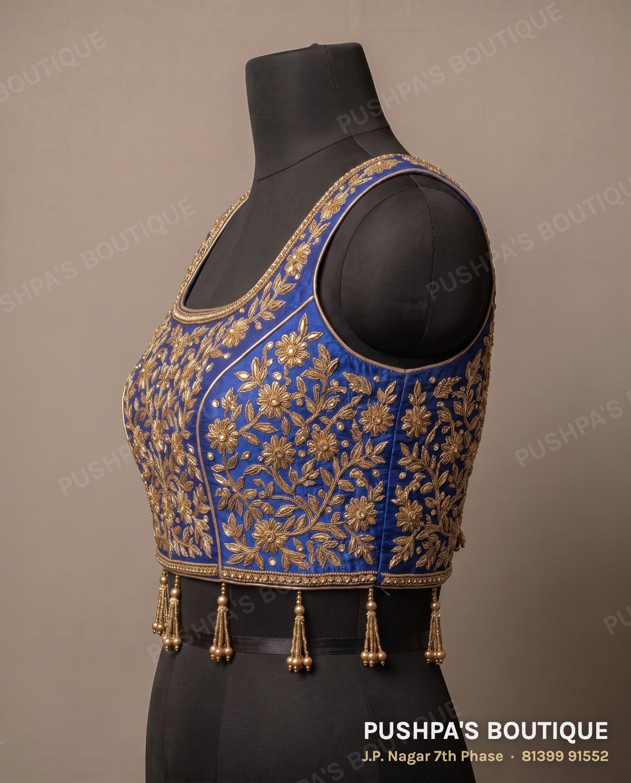 Princess cut blouse PB-061, square neck, window back, sleeveless, photo 3
