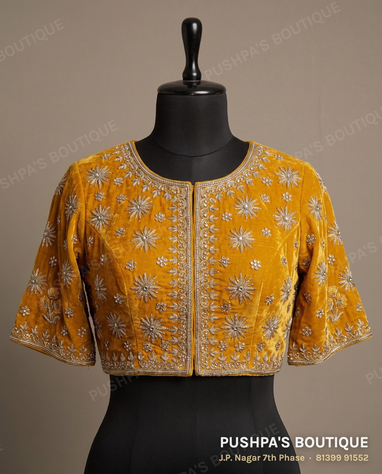 Princess cut blouse PB-063, round neck, dori back