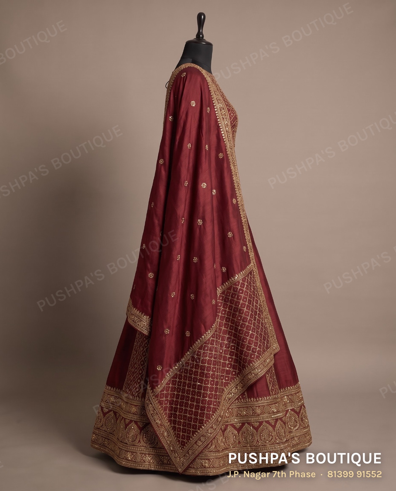 Lehenga PB-101, boat neck, cap sleeve, photo 3