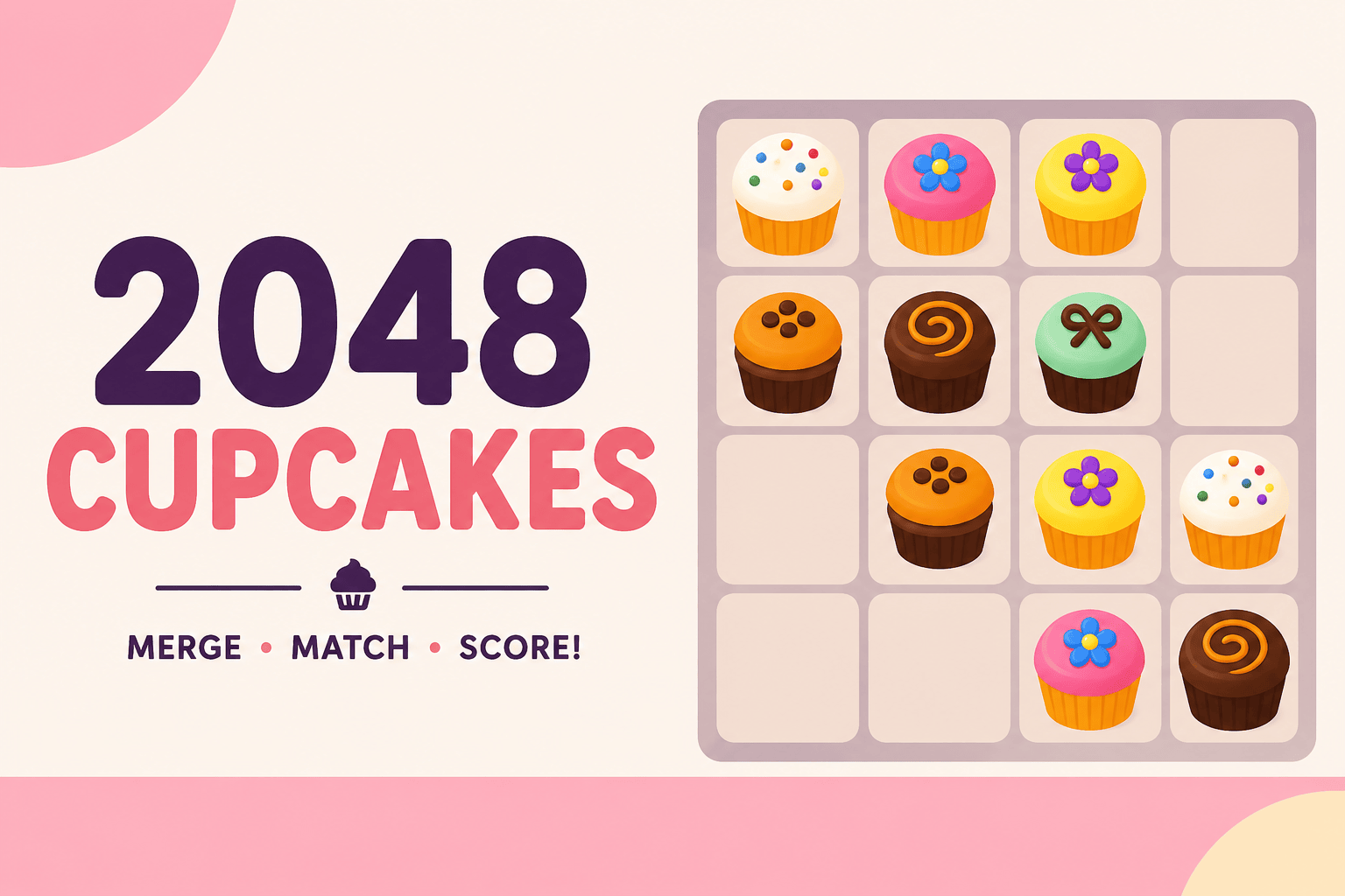 How to Play 2048 Cupcakes: Rules, Cupcake List, Tips & Strategy