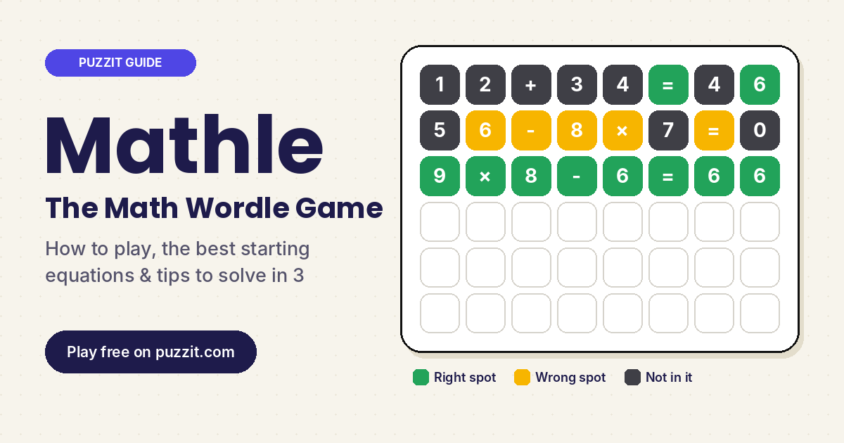 Mathle: How to Play the Math Wordle Game (vs Nerdle)