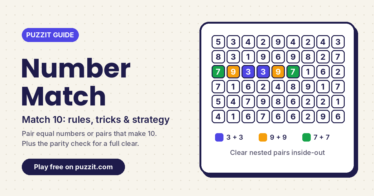 Number Match Game: How to Play Match 10 and Win