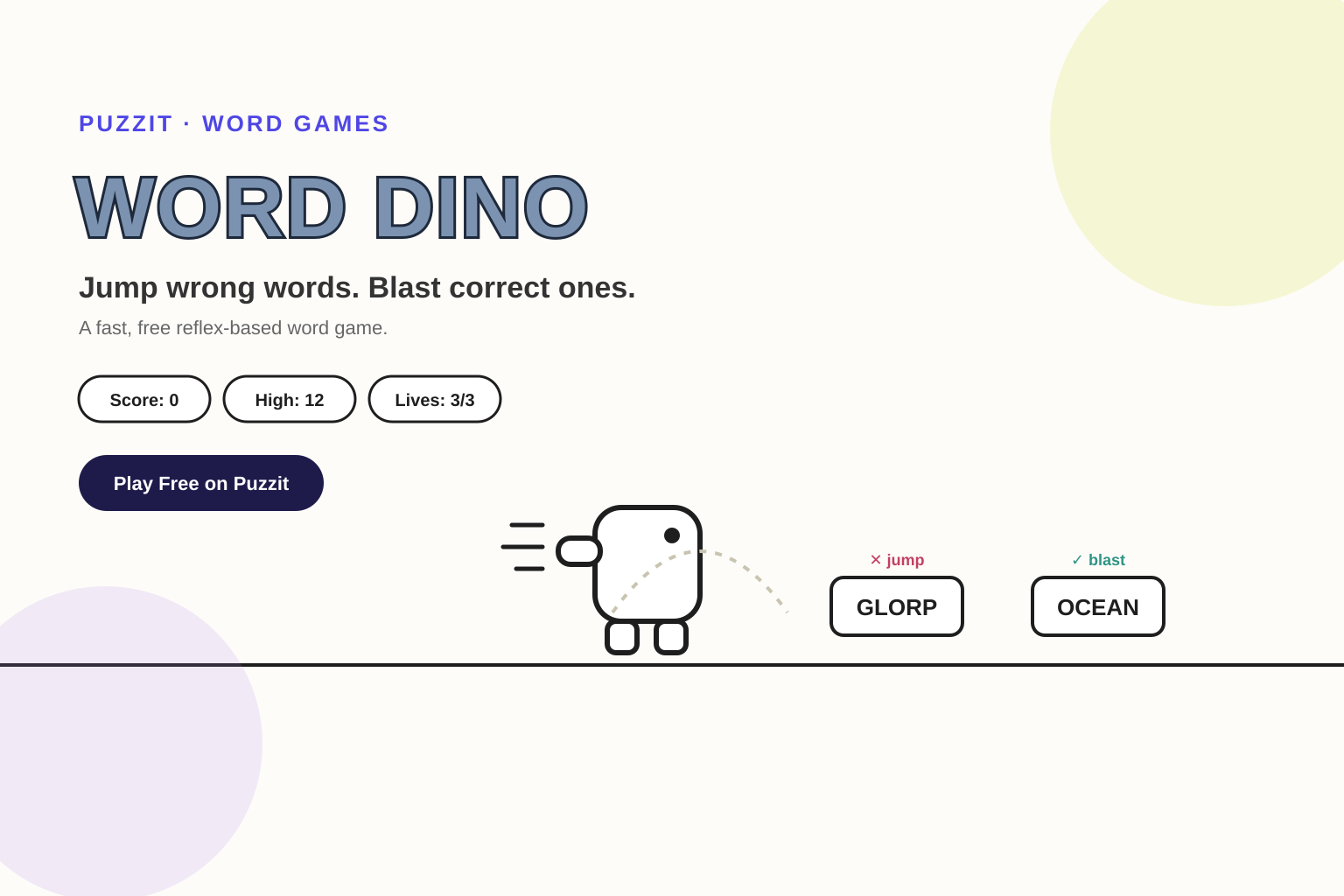 Word Dino: The Endless Runner That Tests Your Vocabulary Reflexes