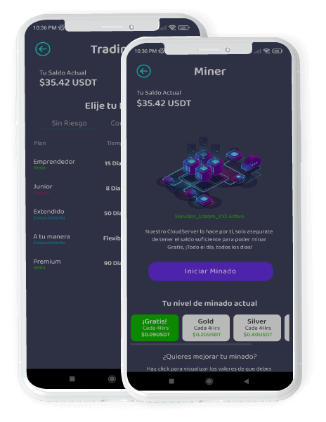Contamos con servidores dedicados para Cloudmining & Trading profesional