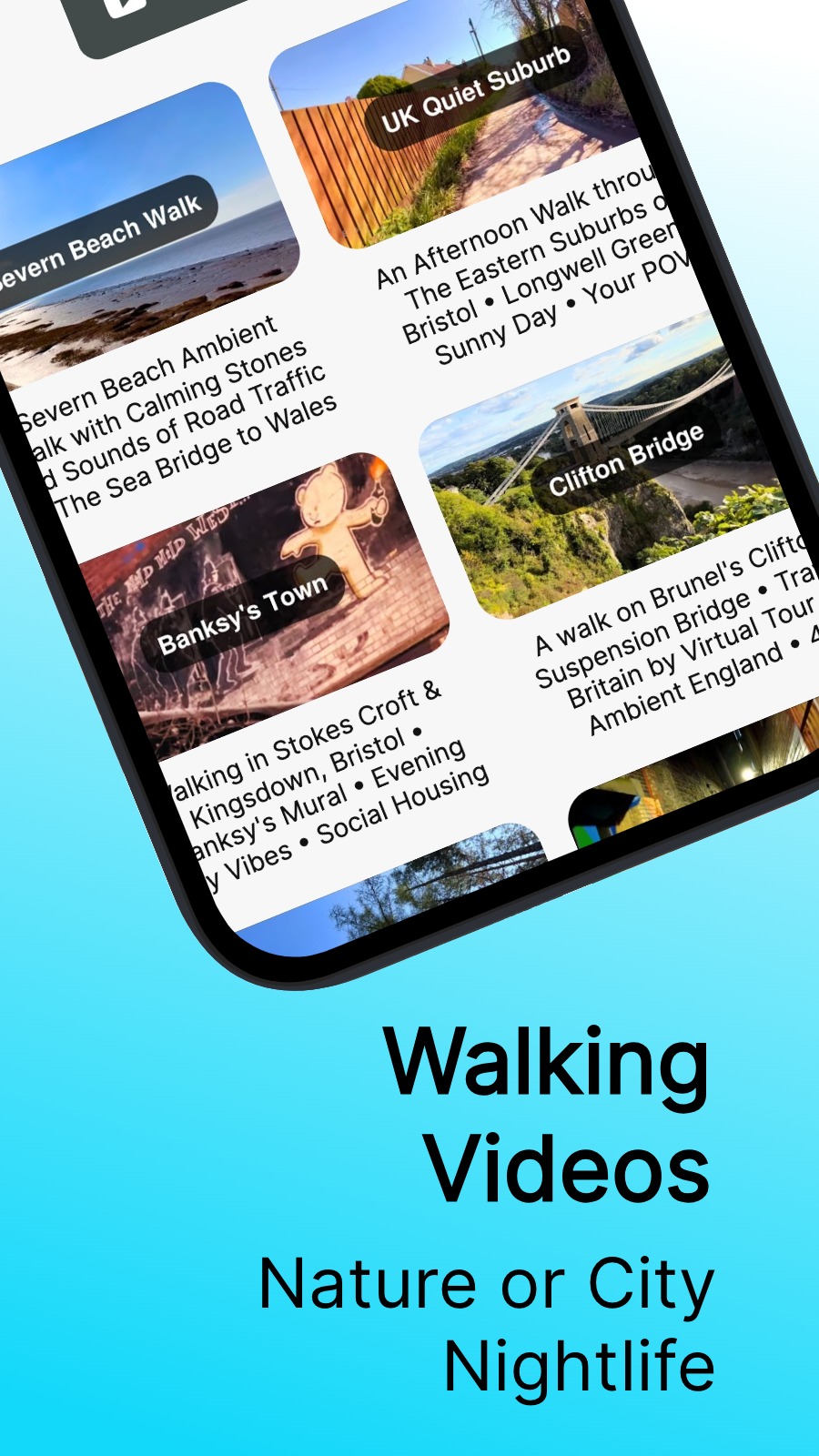 Walking Videos - Nature or City Nightlife