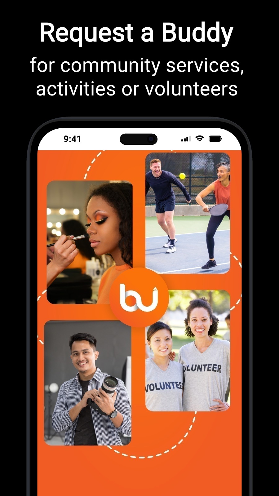 Request a Buddy - for community services, activities or volunteers