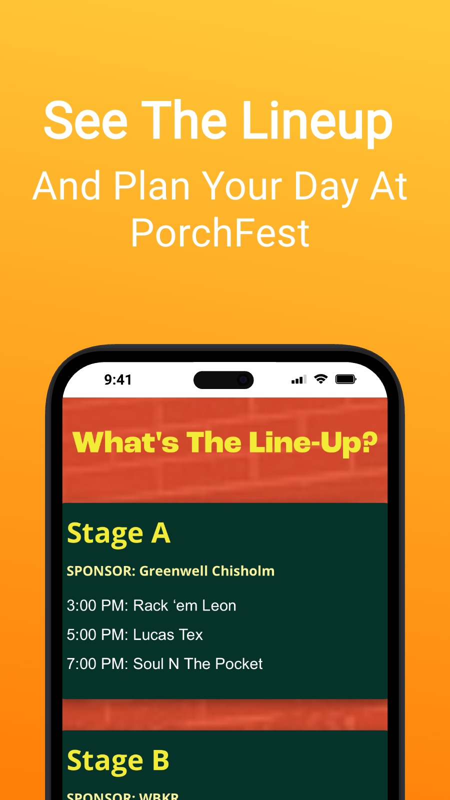 See The Lineup - And Plan Your Day At PorchFest