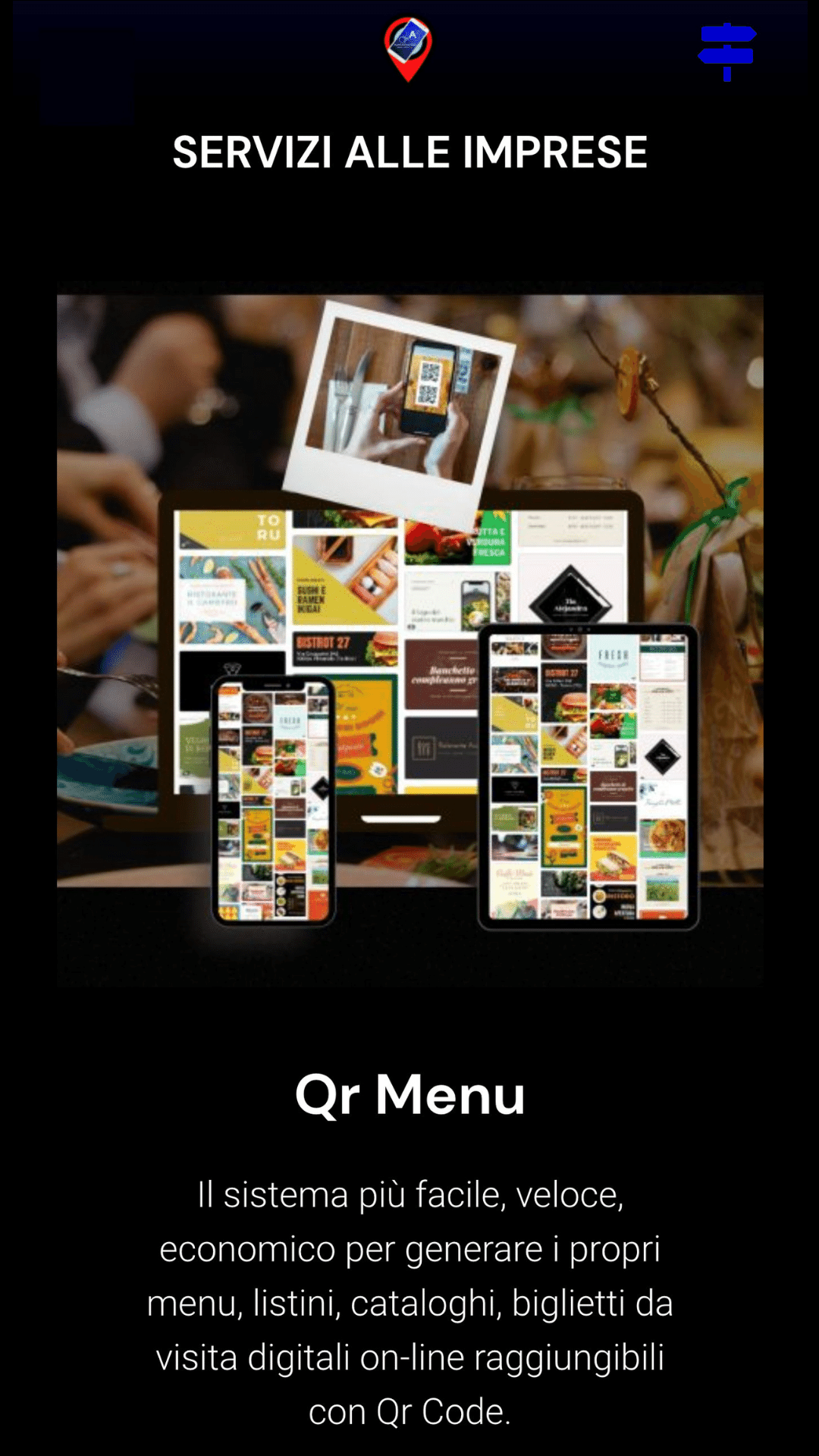 DIGITALIZZA CON IL NOSTRO SUPPORTO IL TUO QRMENU LISTINO CATALOGO BROCHURE PER IL WEB