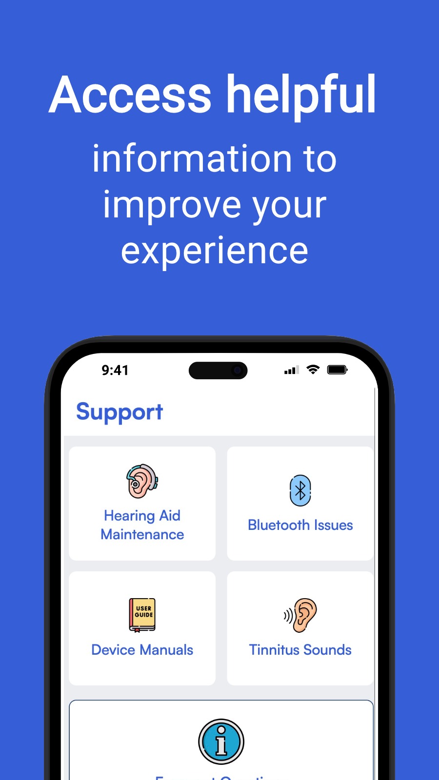 Access helpful - information to improve your experience