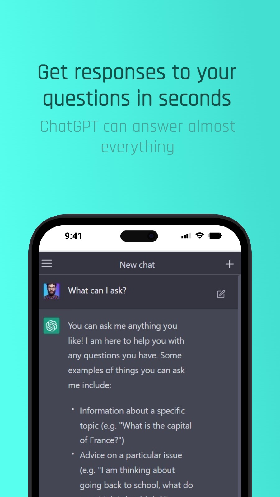 Get responses to your questions in seconds - ChatGPT can answer almost everything