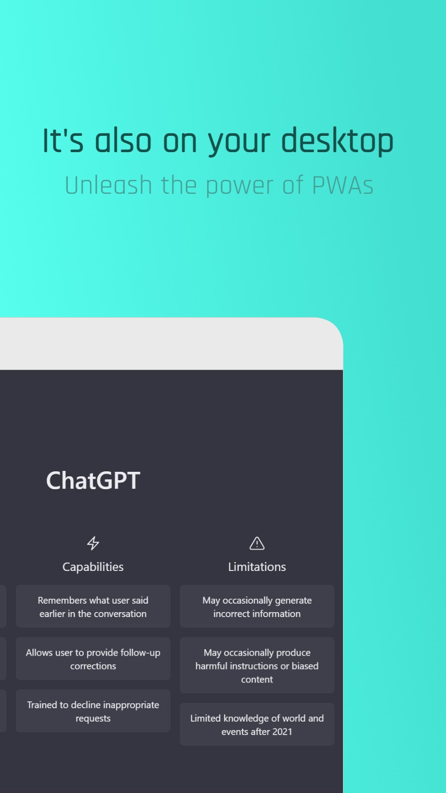 It‘s also on your desktop - Unleash the power of PWAs