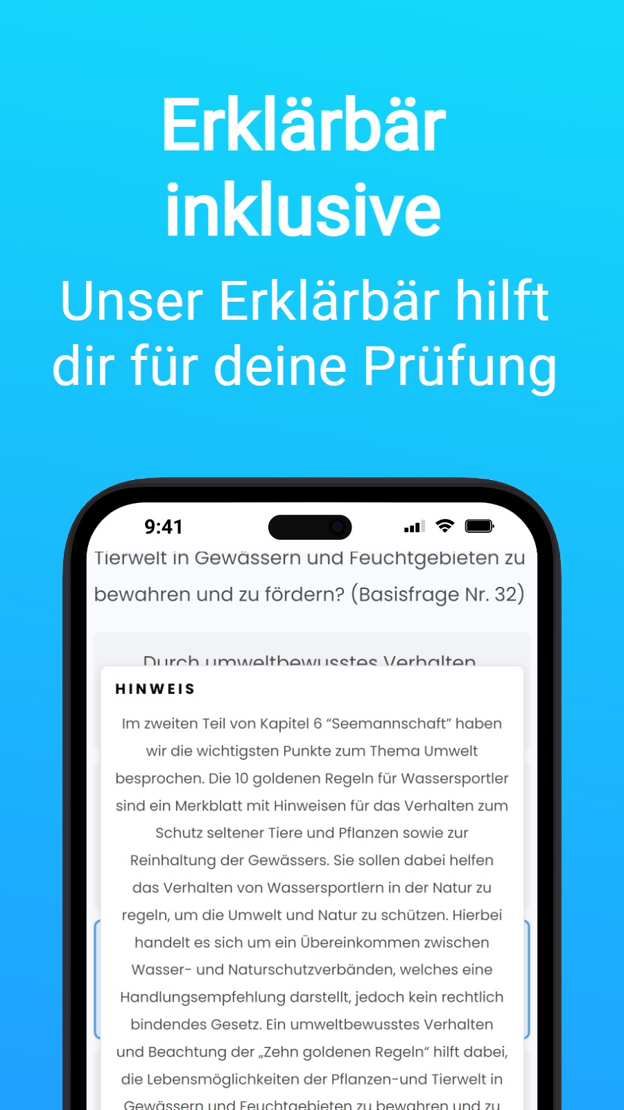 Erklärbär inklusive - Unser Erklärbär hilft dir für deine Prüfung