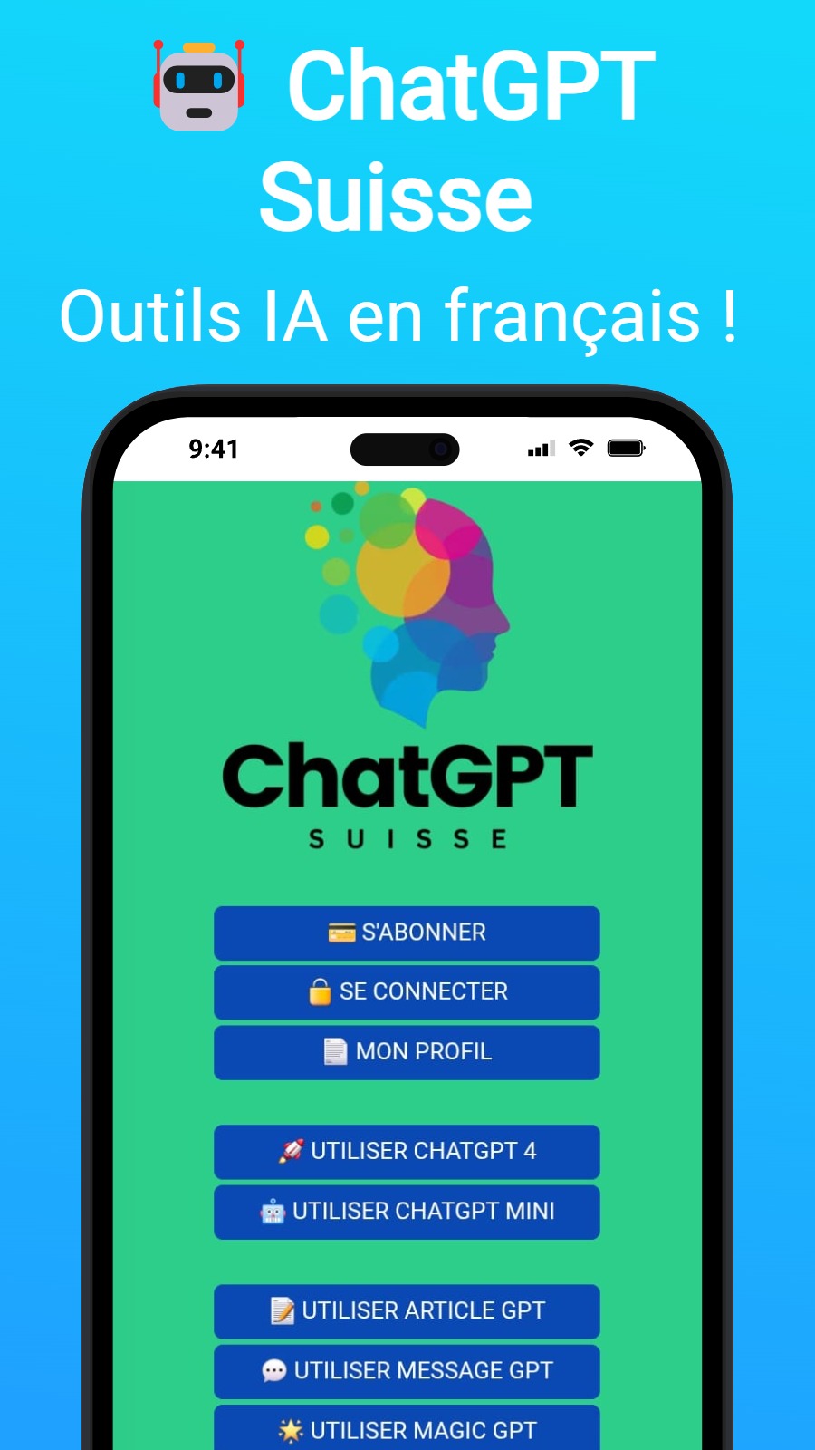 🤖 ChatGPT Suisse - Outils IA en français !