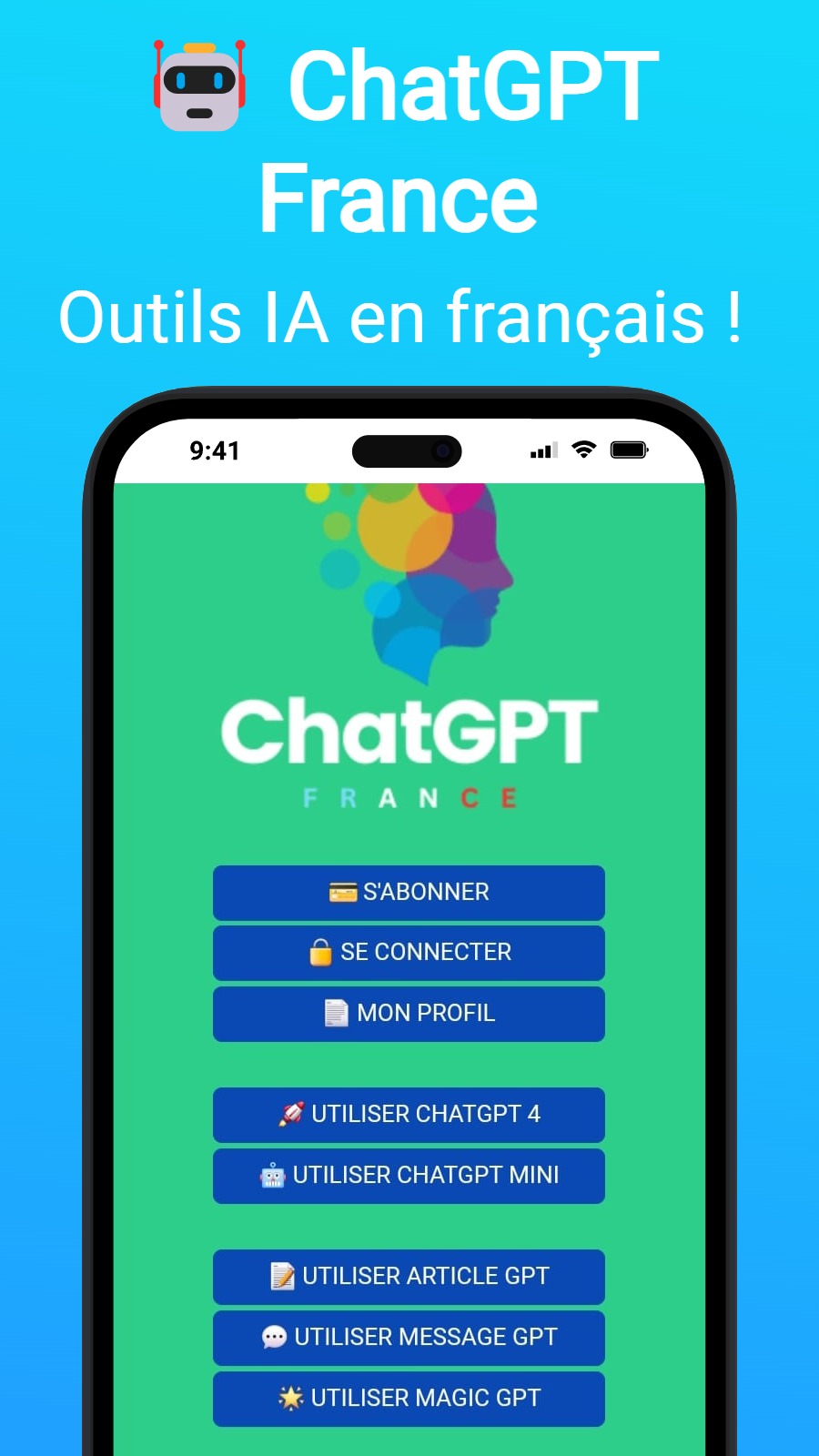 🤖 ChatGPT France - Outils IA en français !