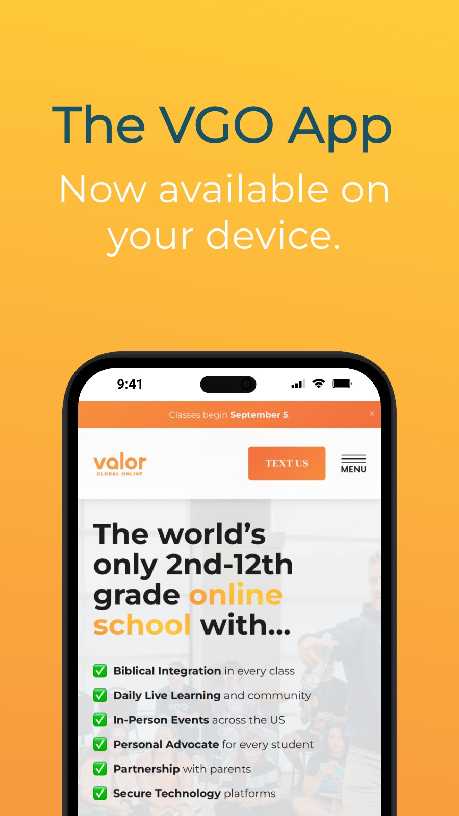 The VGO App - Now available on your device.