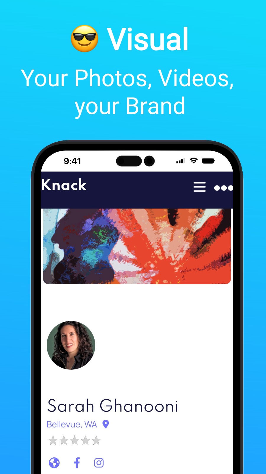 😎 Visual - Your Photos, Videos, your Brand