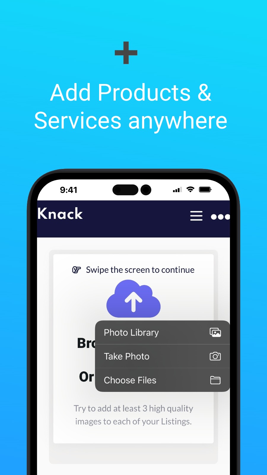 ➕ - Add Products & Services anywhere