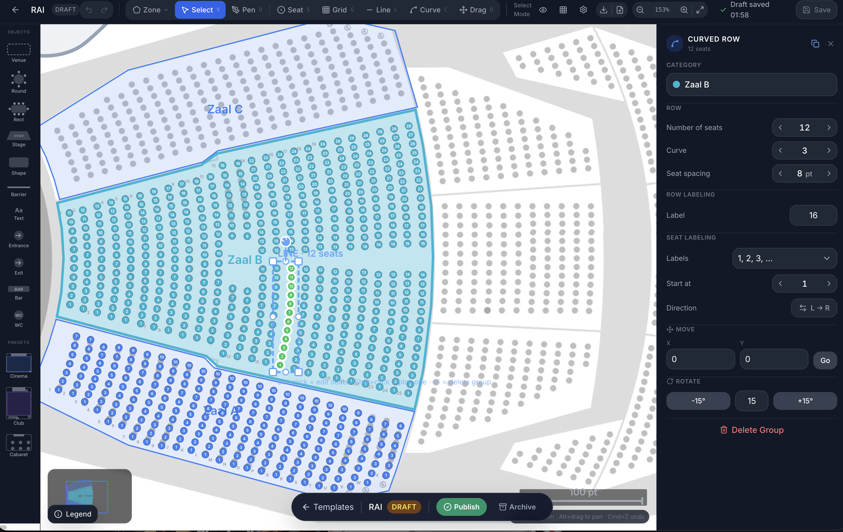 Seating Builder