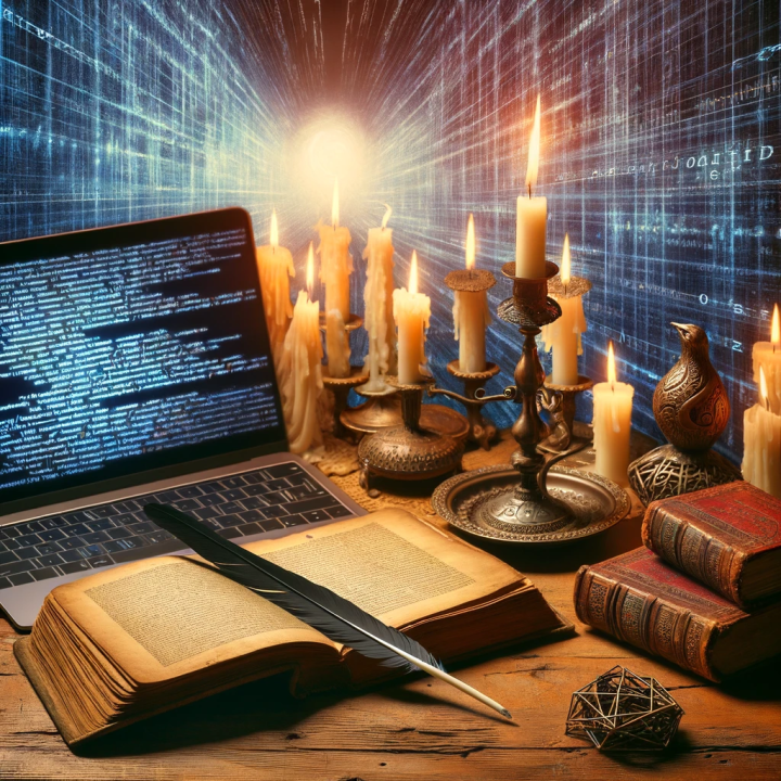 In the Realm of Enchanted Codes: A Ballad for the Digital Age