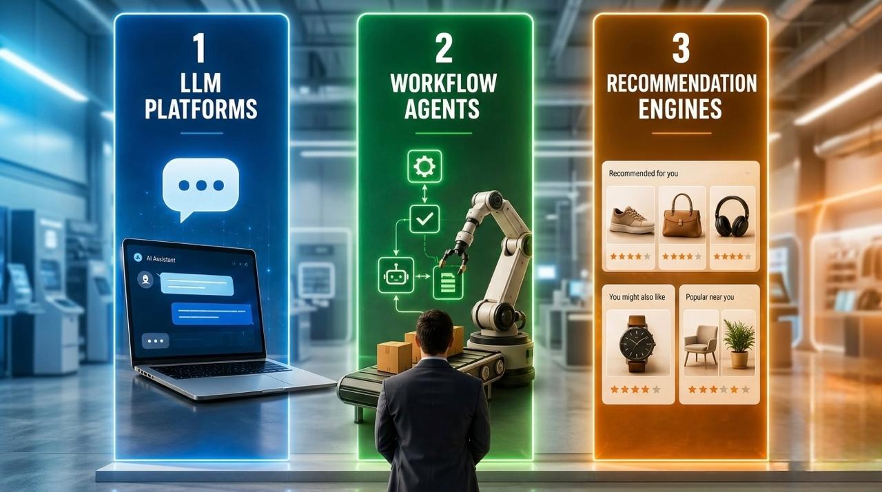  LLM Platforms vs Workflow Agents vs Recommendation Engines : Which One Does Your Business Actually Need?