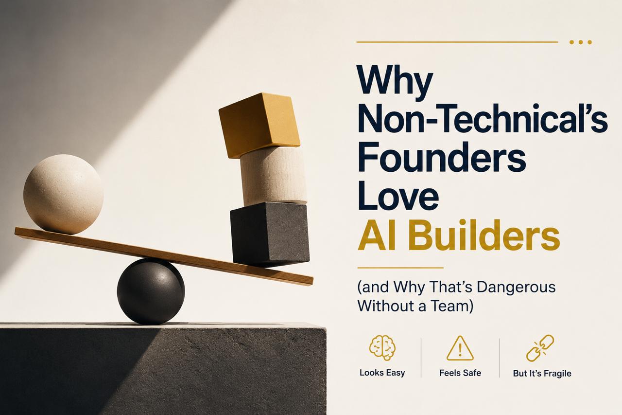 Why Non-Technical Founders Love AI Builders (and Why That's Dangerous Without a Team)