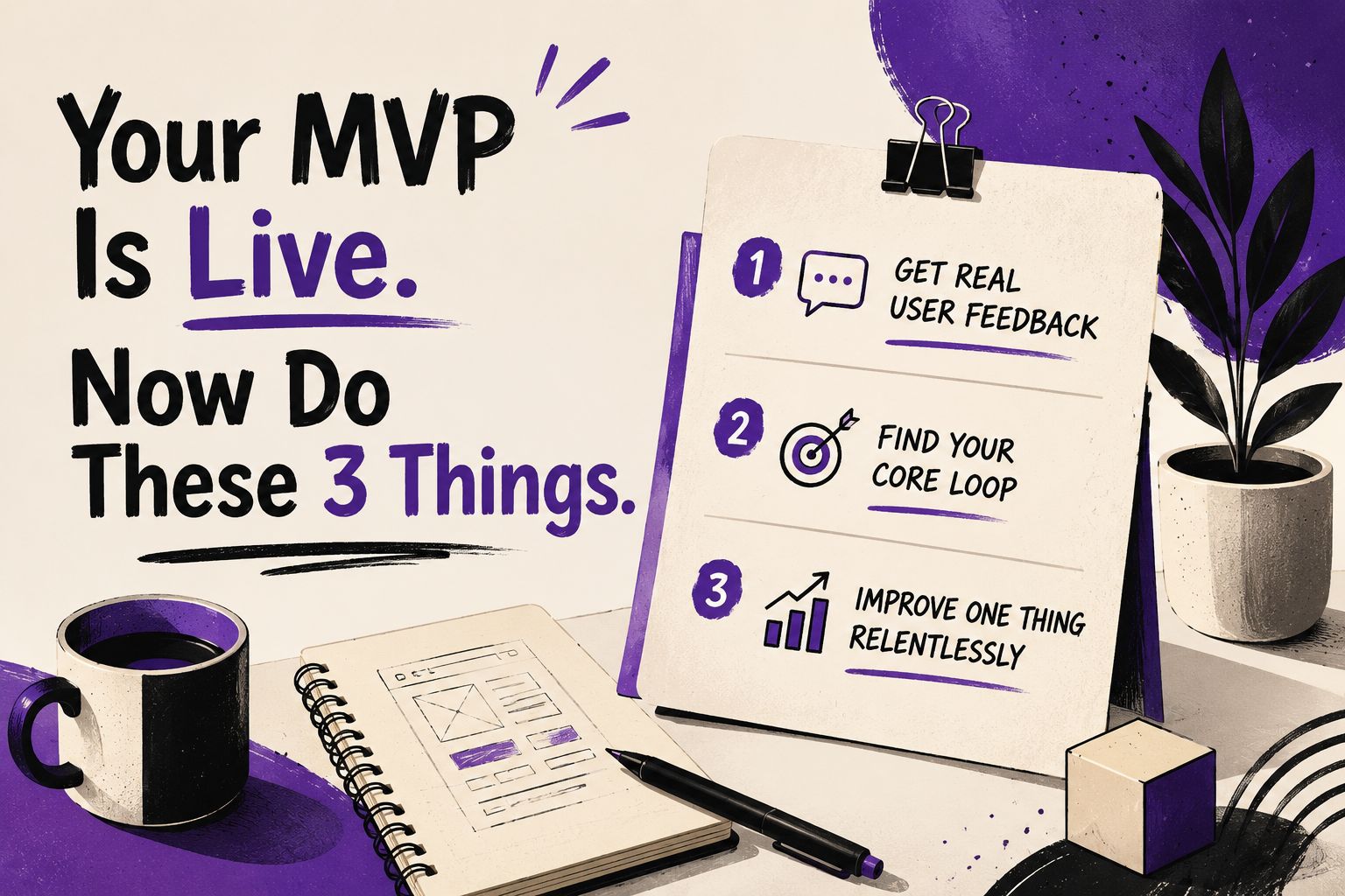 Your MVP Is Live. Now Do These 3 Things.