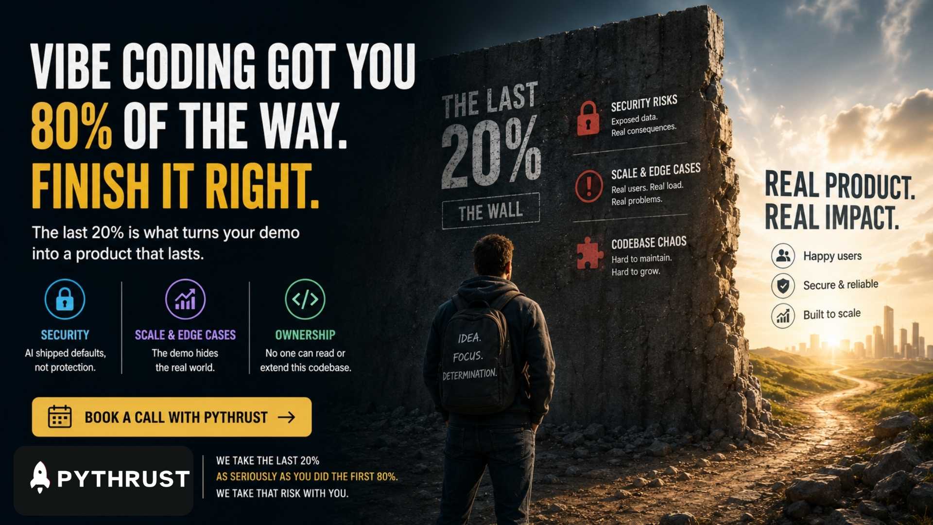Vibe Coding Got Your App to 80%. Here's Why the Last 20% Kills It.