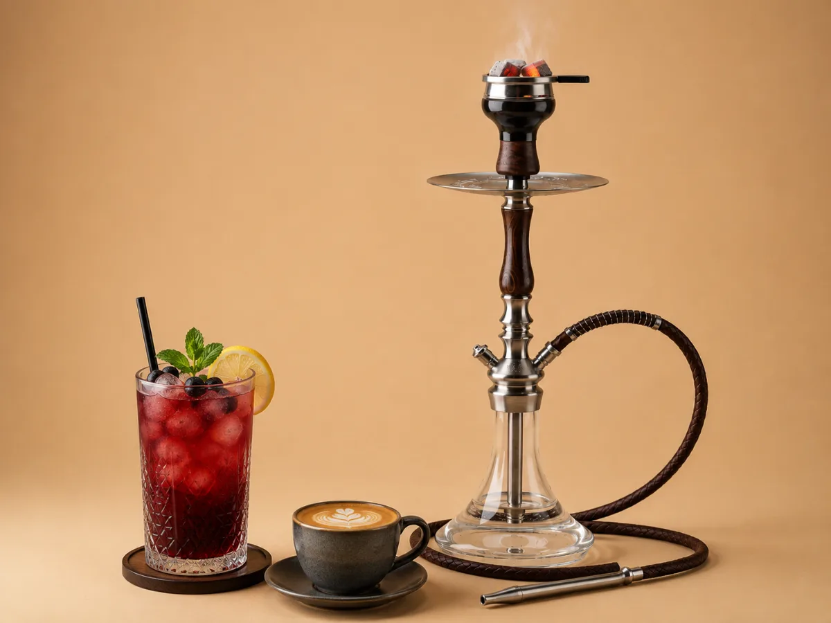 شيشة + مشروبين