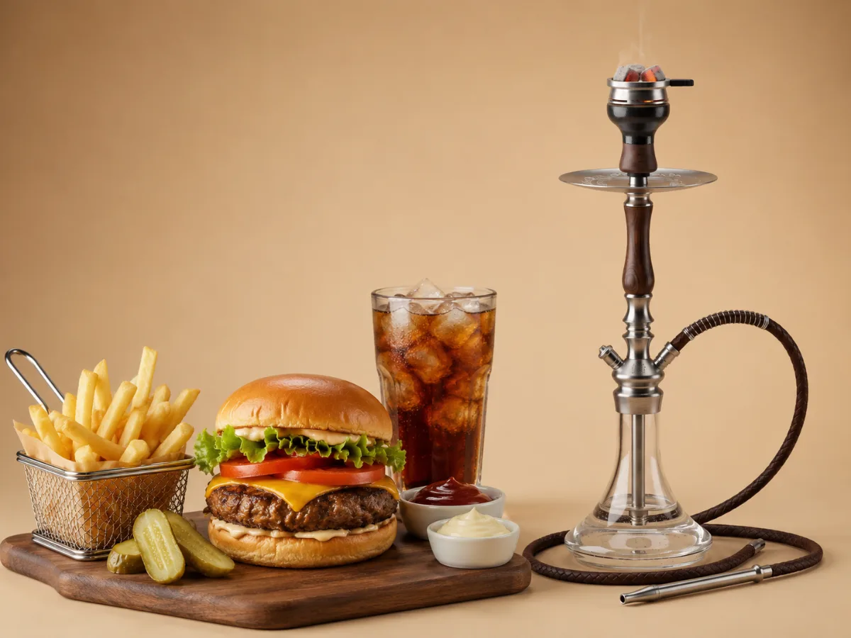 شيشة + مشروب + ساندويتش