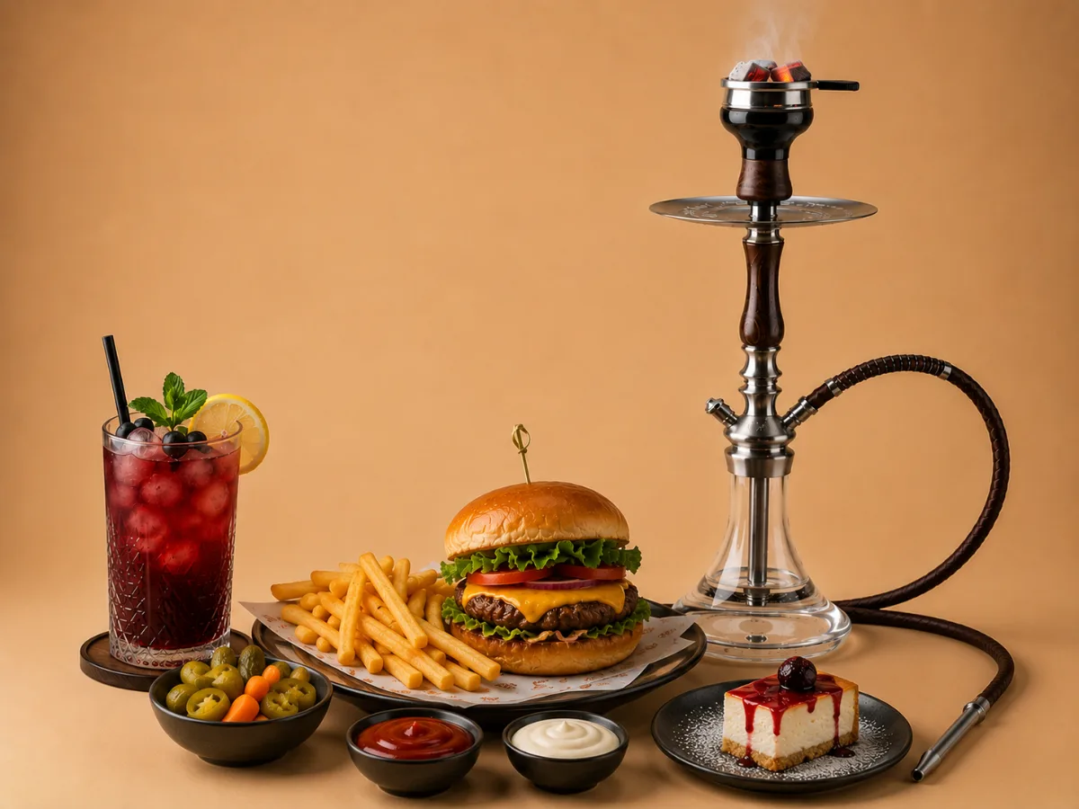 شيشة + مشروب + ساندويتش + حلوى