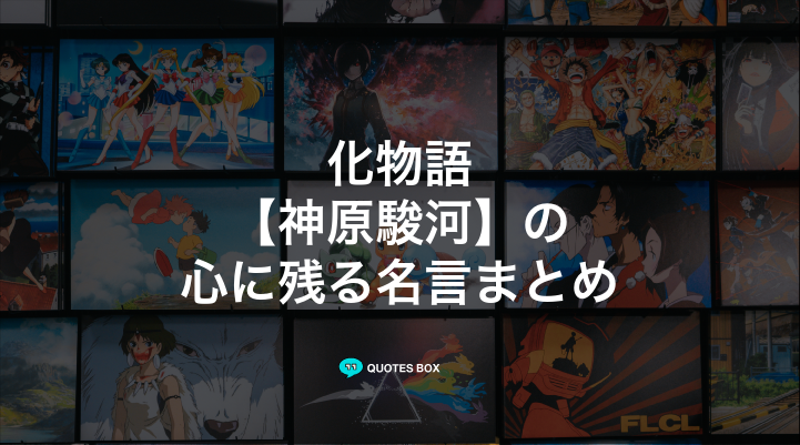 「神原駿河」の名言5選！かっこいい名セリフや泣ける感動の名セリフを紹介！