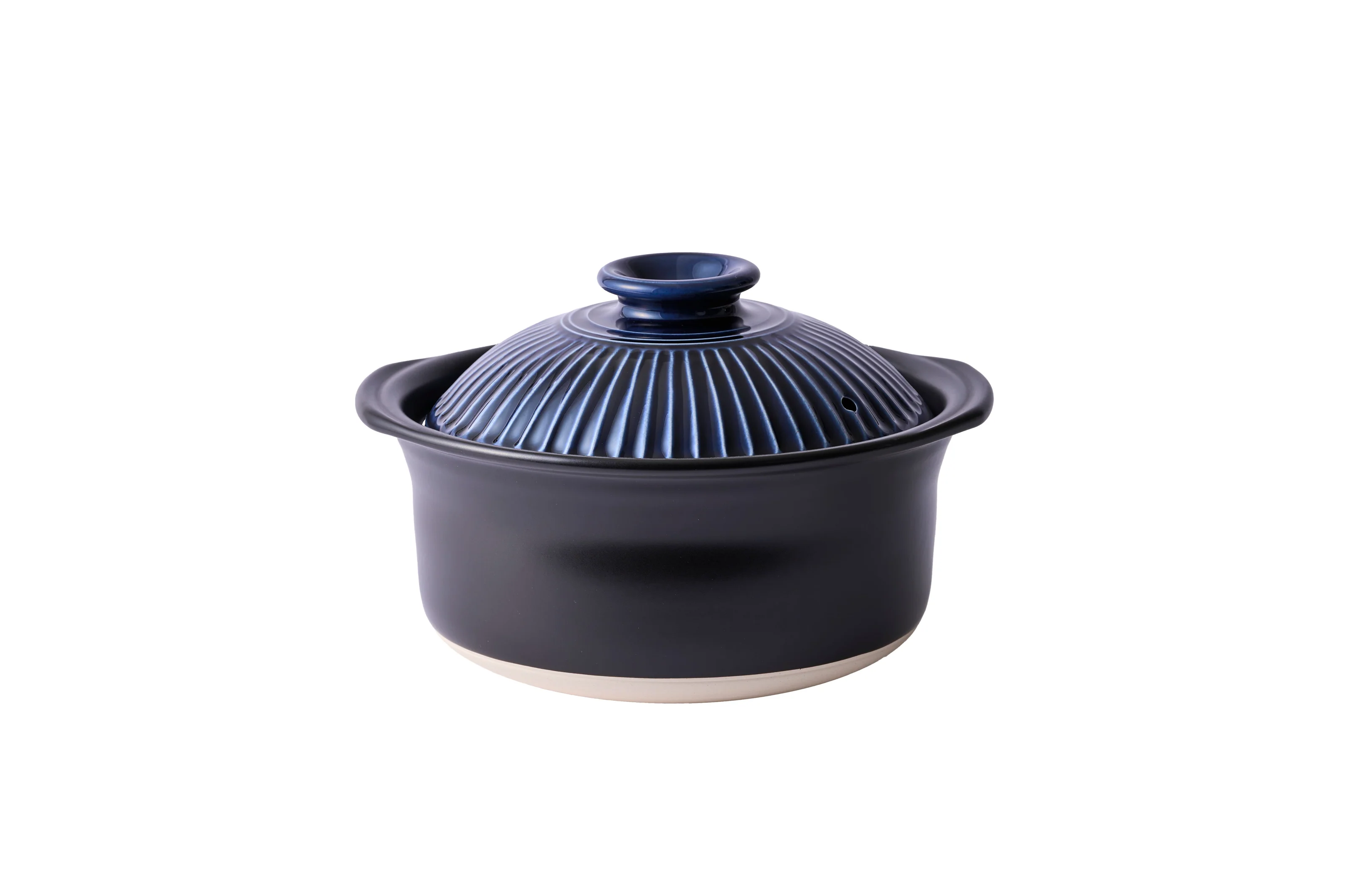 Japanese Kikka Donabe Rice Cooker 5-Cups Blue 菊花饭砂锅5合/有内盖