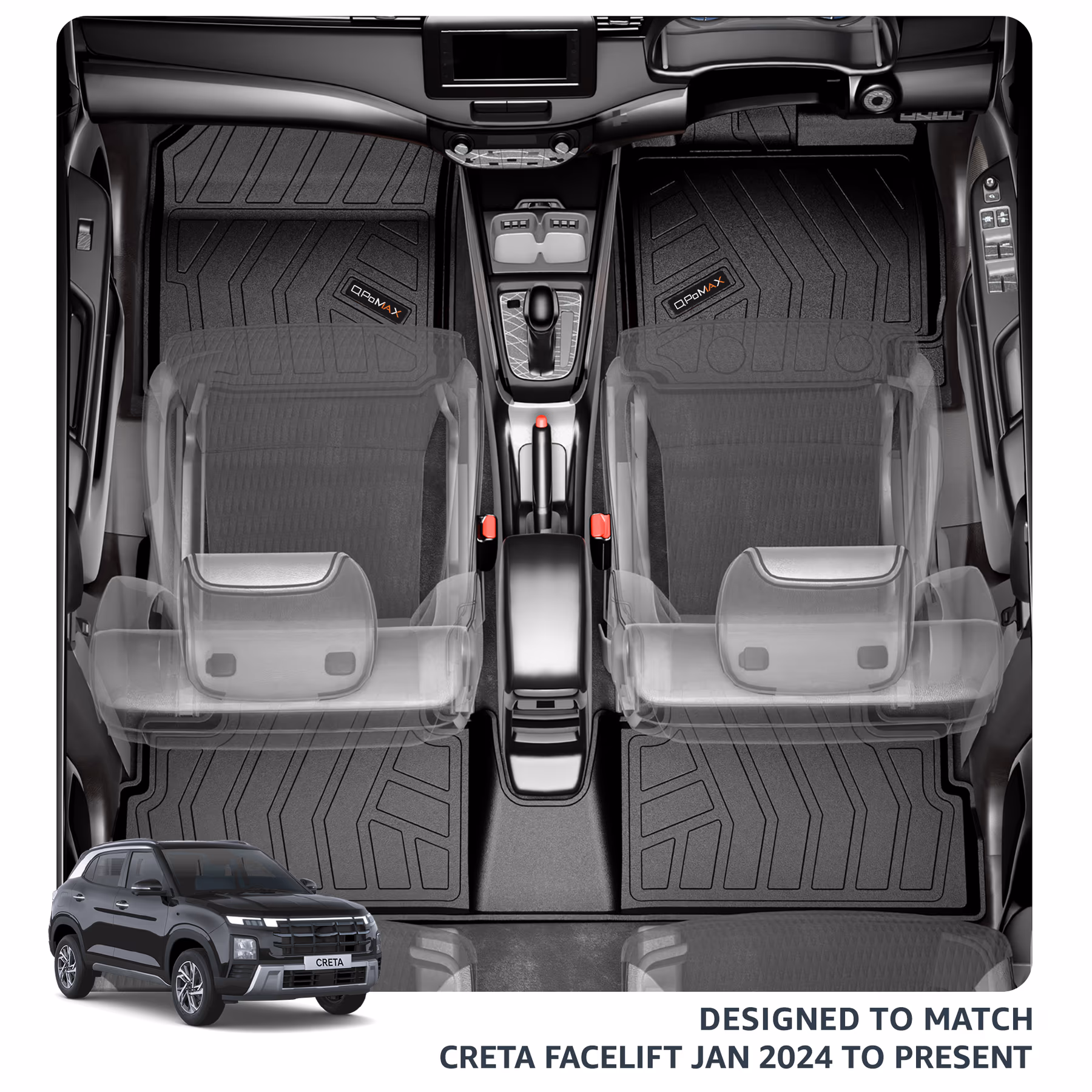 Creta Gen 3 Car Floor Mats thumbnail 2
