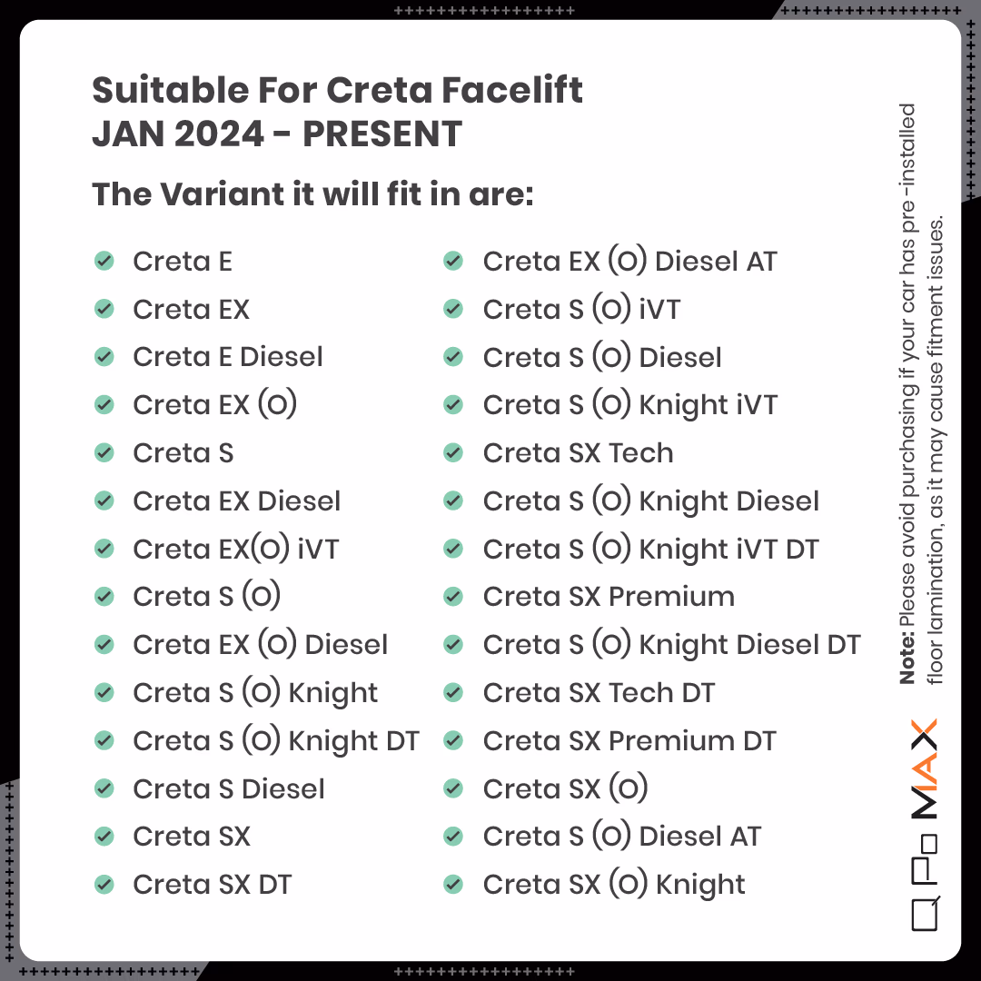 Creta Gen 3 Car Floor Mats thumbnail 5