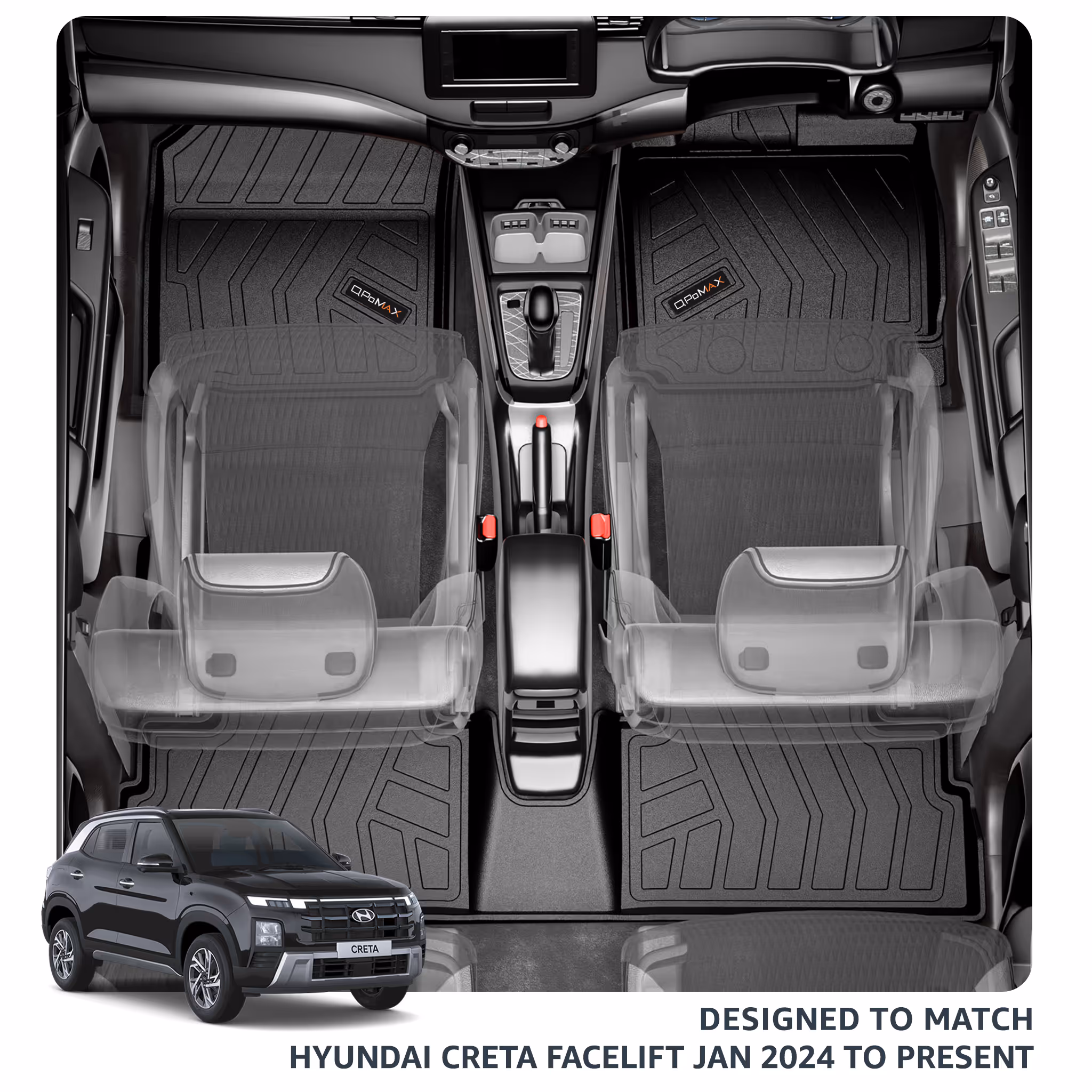 Creta Gen 3 Car Floor Mats thumbnail 2