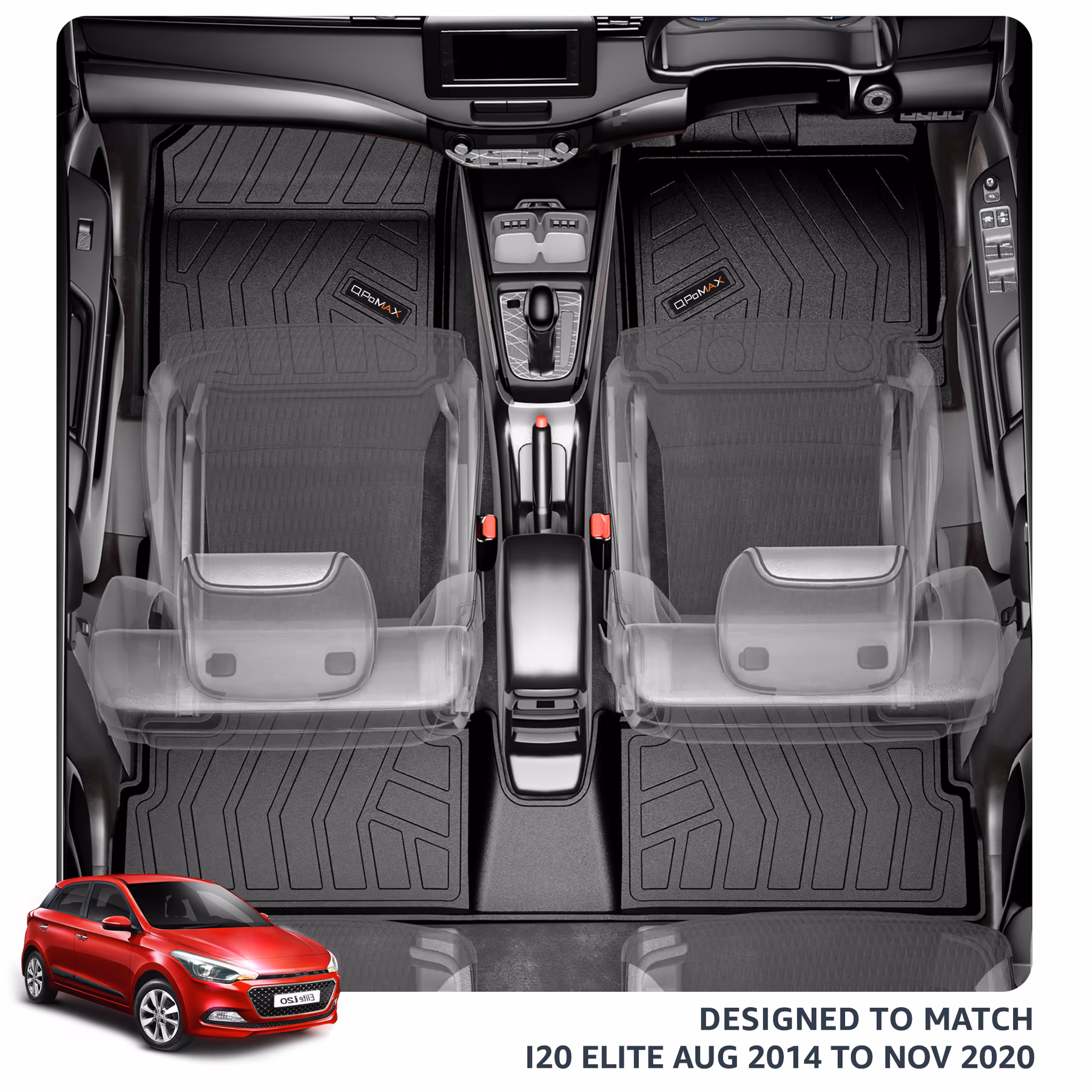 i20 Elite Car Floor Mats thumbnail 2