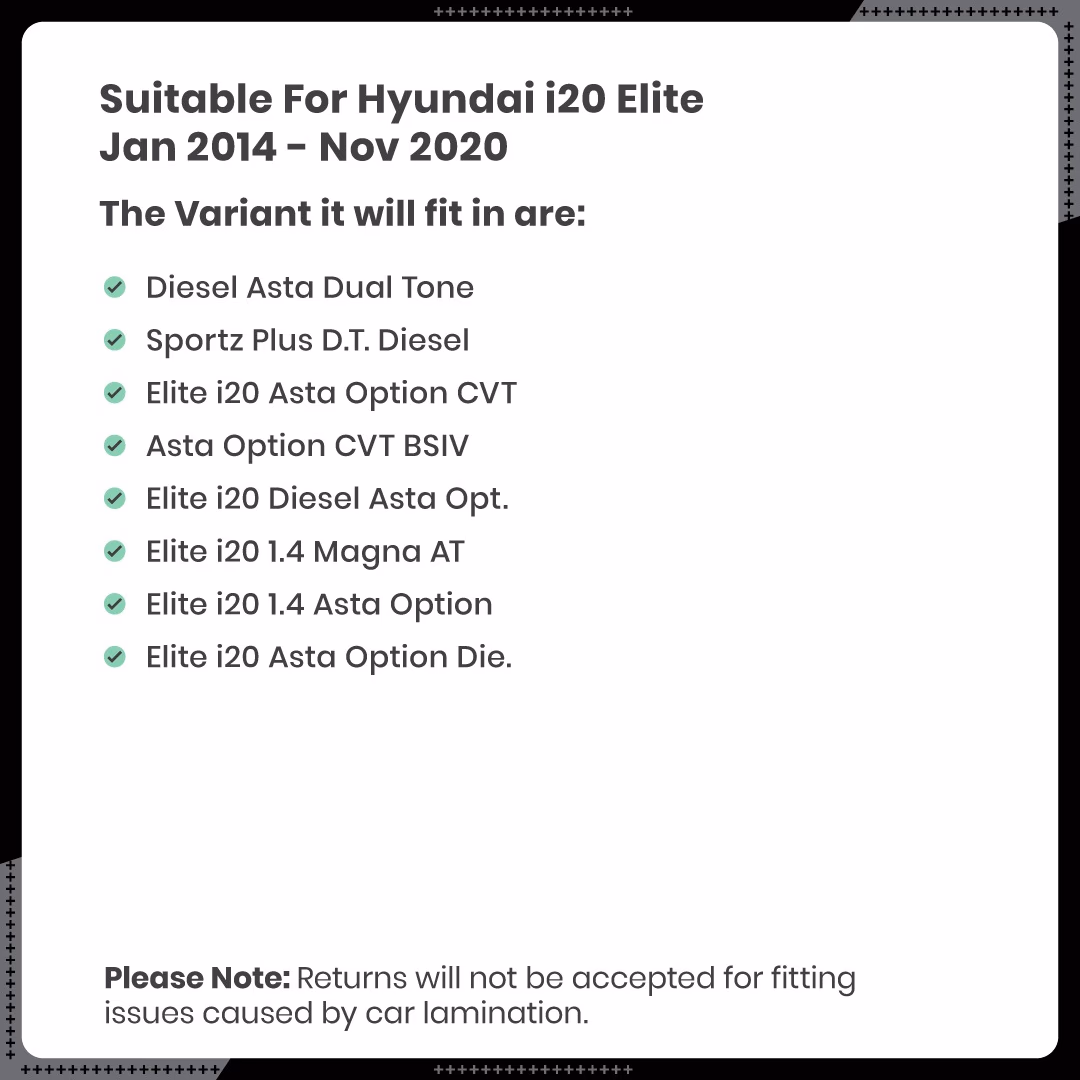 i20 Elite Car Floor Mats thumbnail 7