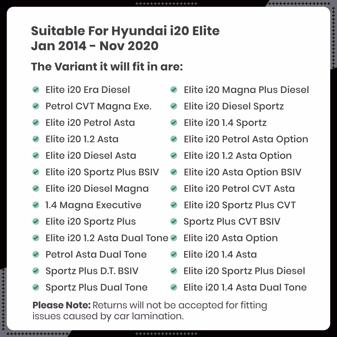 i20 Elite Car Floor Mats thumbnail 6
