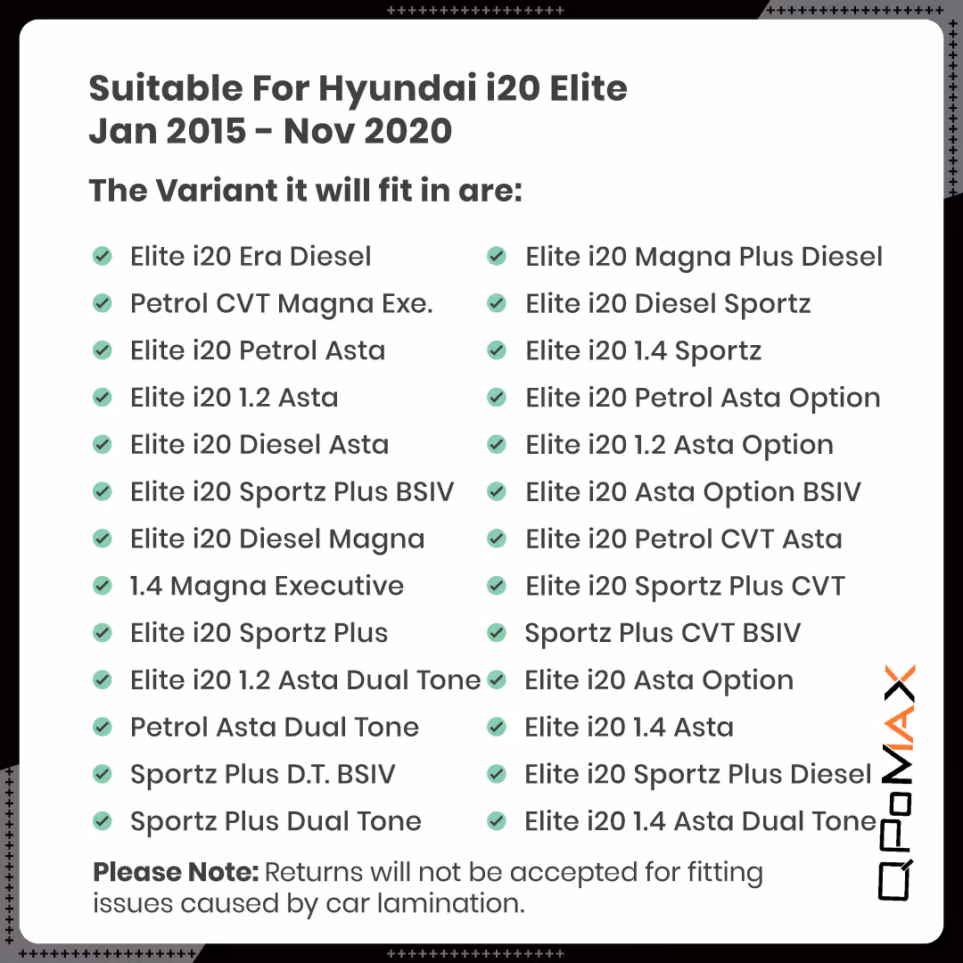i20 Elite Car Floor Mats thumbnail 7