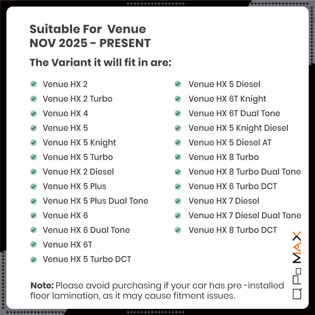 Venue Car Floor Mats thumbnail 5