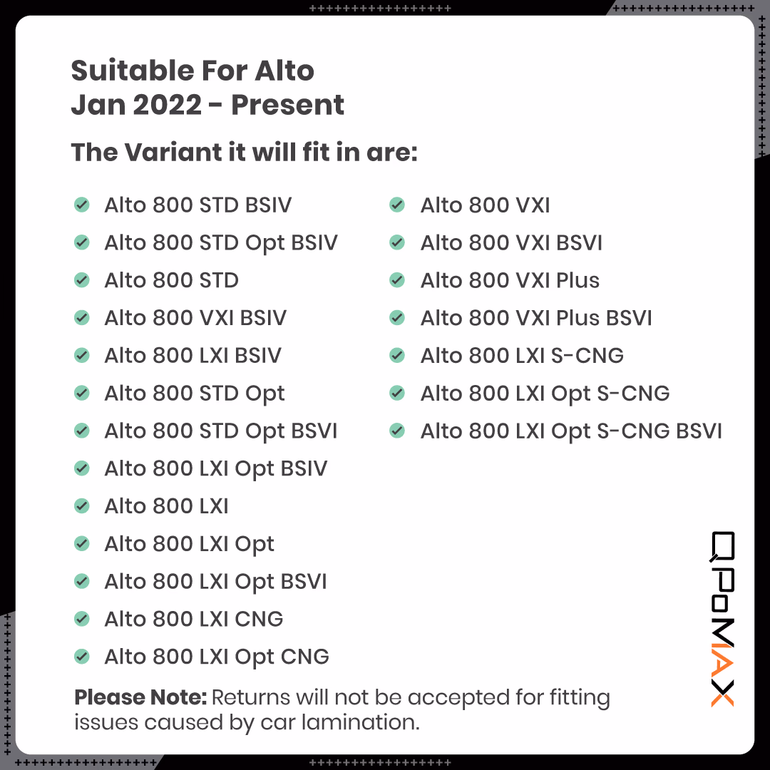 Alto Car Floor Mats thumbnail 5