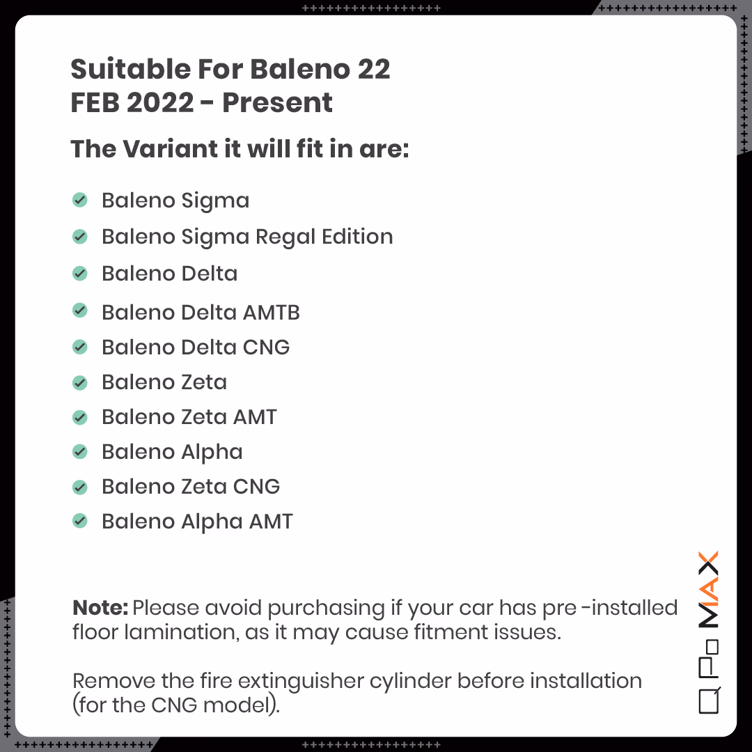 Baleno Car Floor Mats thumbnail 5