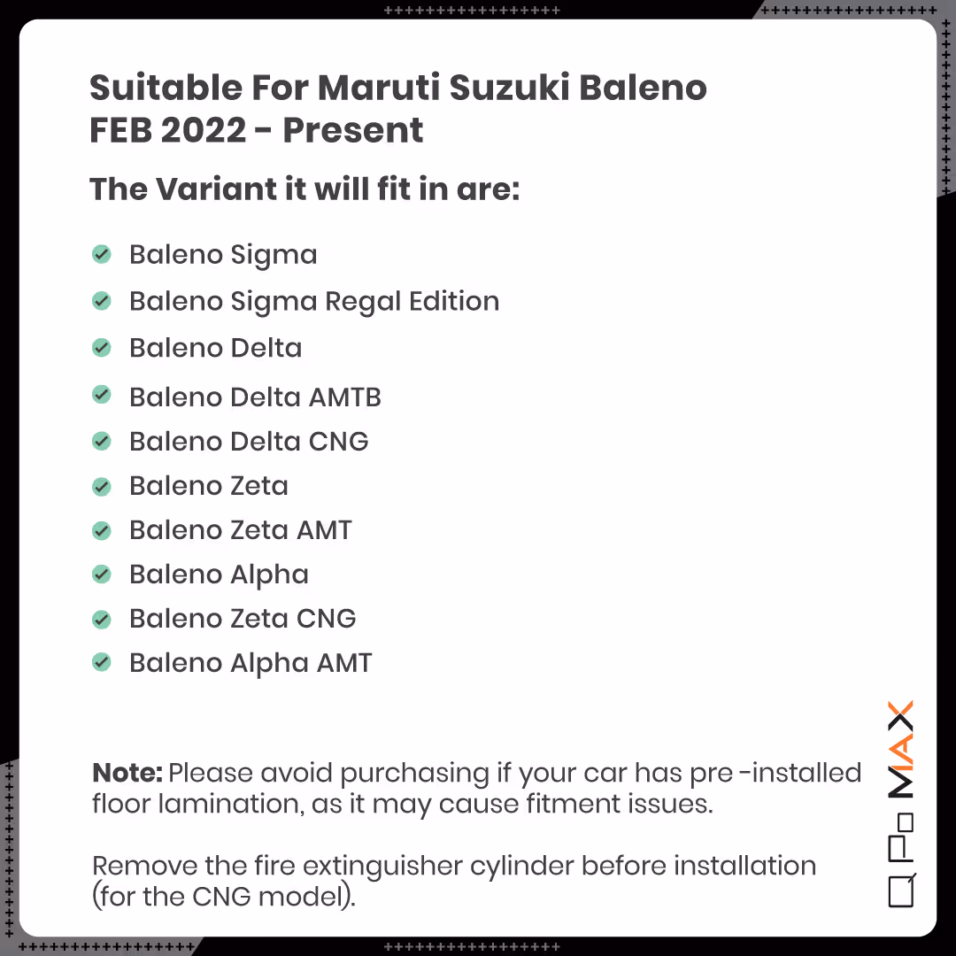 Baleno Car Floor Mats thumbnail 6