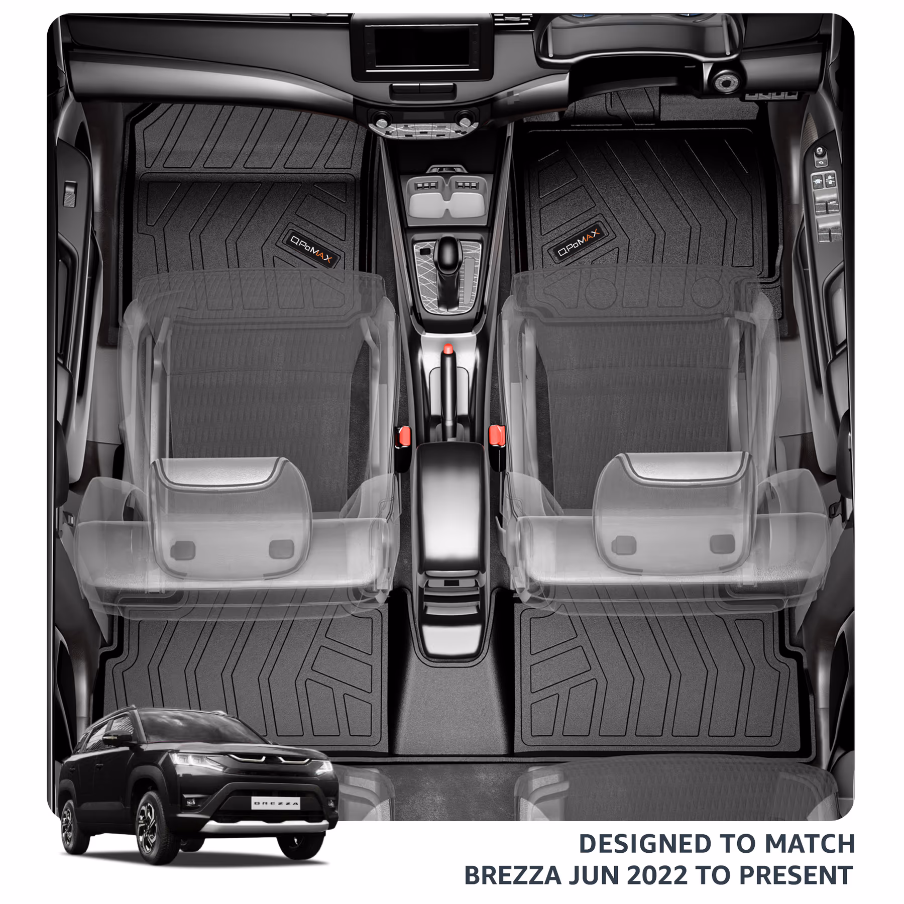 Brezza 2022 Car Floor Mats thumbnail 2