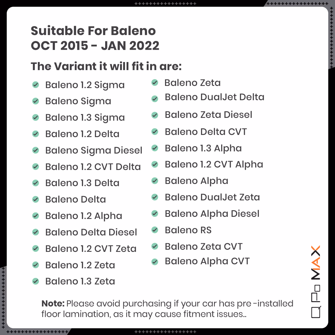 Baleno Car Floor Mats thumbnail 5